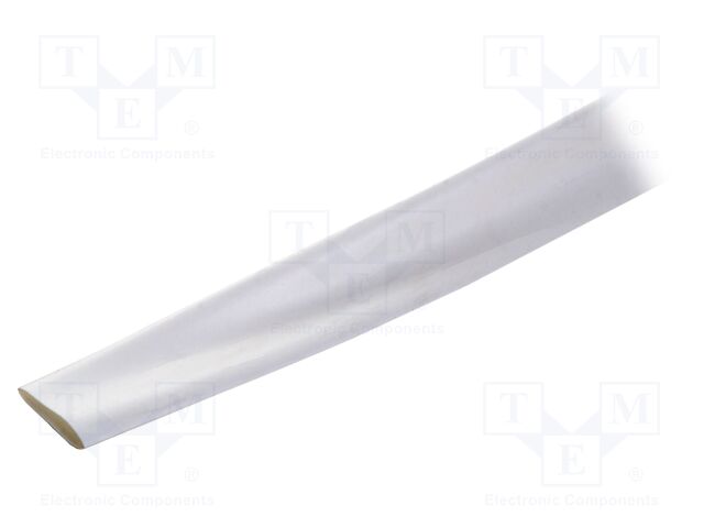 Heat shrink sleeve; flexible; 2: 1; 12.7mm; white; polyolefine