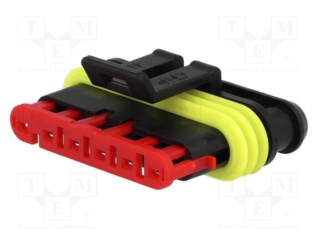 Connector: wire-wire; Superseal 1.5; plug; female; PIN: 6; IP67