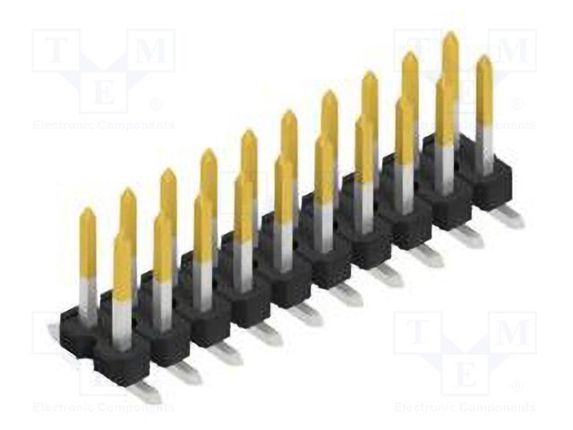 Connector: pin strips; pin header; male; PIN: 20; 2.54mm; SMT; 2x10