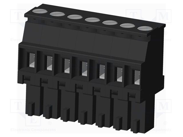 Connector: pluggable terminal block; plug; female; angled 90°