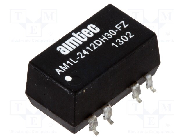 Converter: DC/DC; 1W; Uin: 21.6÷26.4V; Uout: 12VDC; Uout2: -12VDC
