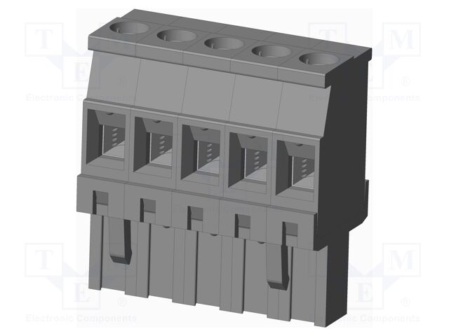 Connector: pluggable terminal block; plug; female; angled 90°