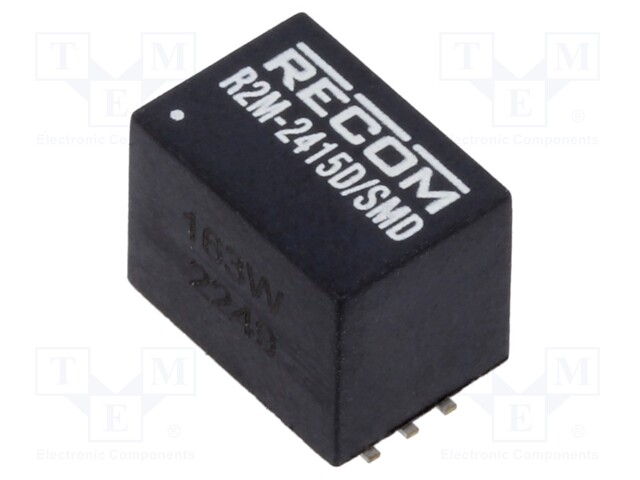 Converter: DC/DC; 2W; Uin: 9÷36V; Uout: 15VDC; Uout2: 15VDC; SMD; 2.7g