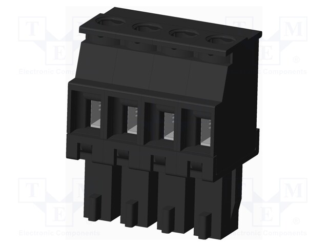 Connector: pluggable terminal block; plug; female; angled 90°