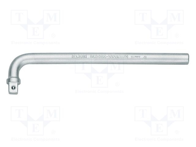 Knob; socket spanner; 3/8"; Chrom-vanadium steel; 180mm