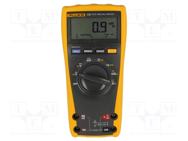 Digital multimeter; LCD 3,75 digit (6000); True RMS AC