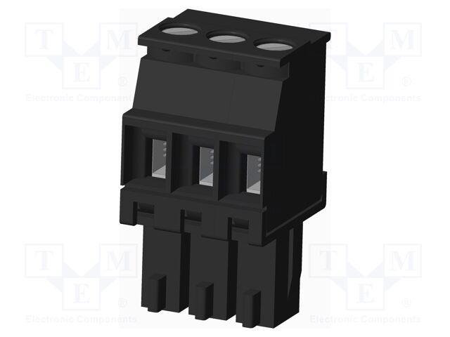 Connector: pluggable terminal block; plug; female; angled 90°