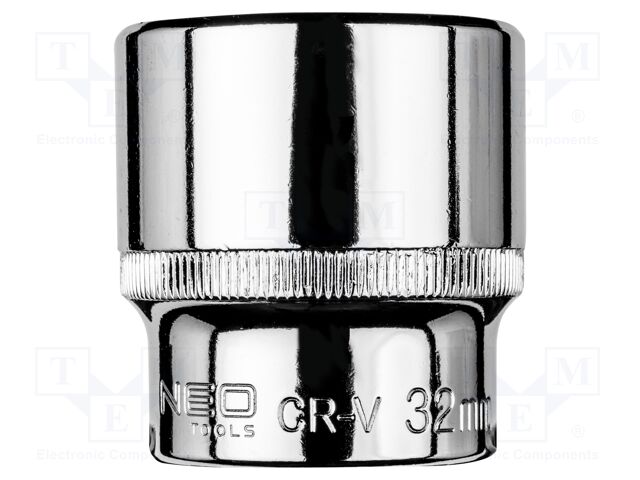 Socket; 6-angles,socket spanner; HEX 32mm; 1/2"