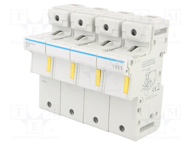 Fuse disconnector; 22x58mm; DIN; 125A; 690V; Poles: 4; -5÷40°C; IP20