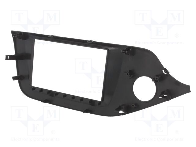 Radio mounting frame; Kia; 2 DIN; piano brown