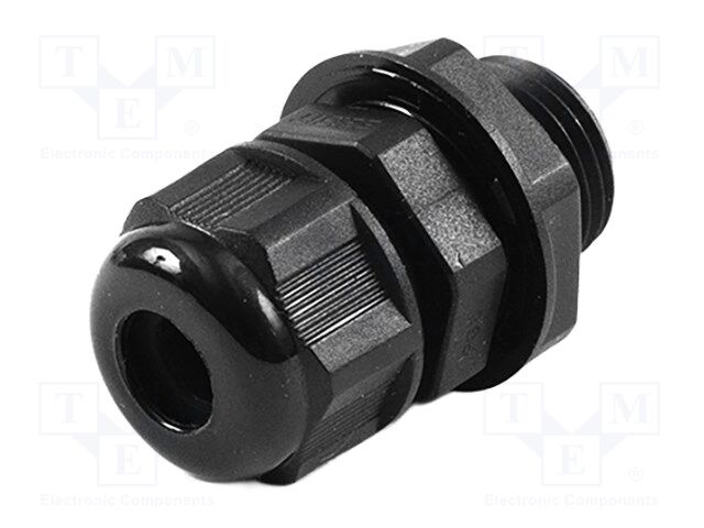 Cable gland; PG9; IP68; nylon; UL94V-2; black