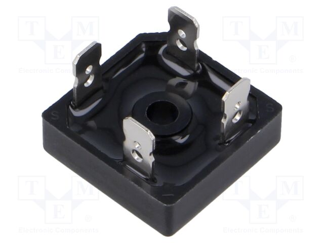 Bridge Rectifier Diode, Single Phase, 800 V, 25 A, Module, 1.11 V, 4 Pins