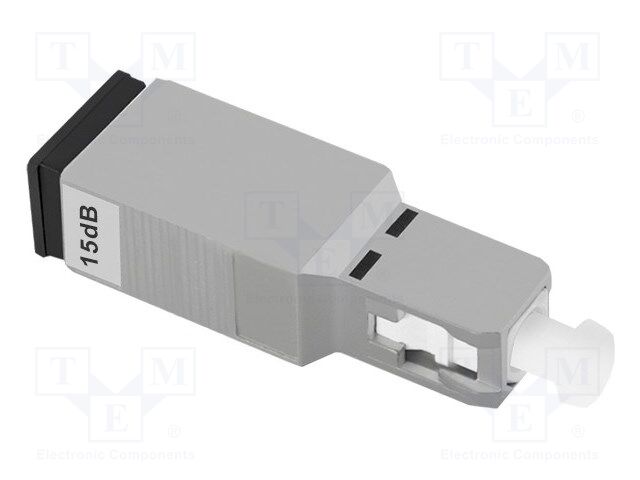 Transition: attenuator; male,SC/UPC,female; 15dB