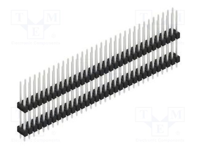 Connector: pin strips; pin header; male; PIN: 66; 2.54mm; THT; 2x33