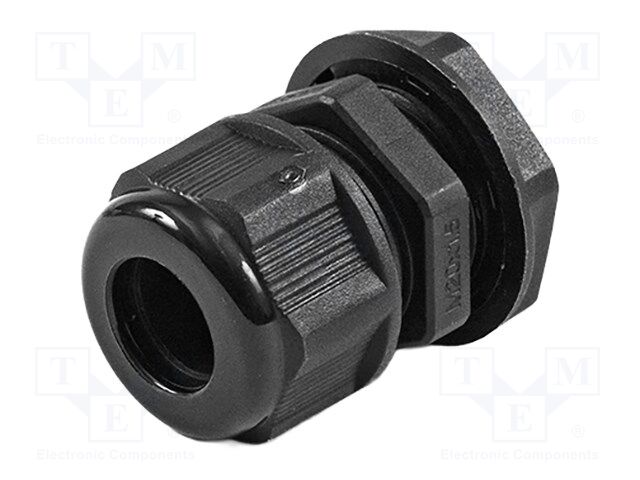 Cable gland; M20; IP68; nylon; UL94V-2; black