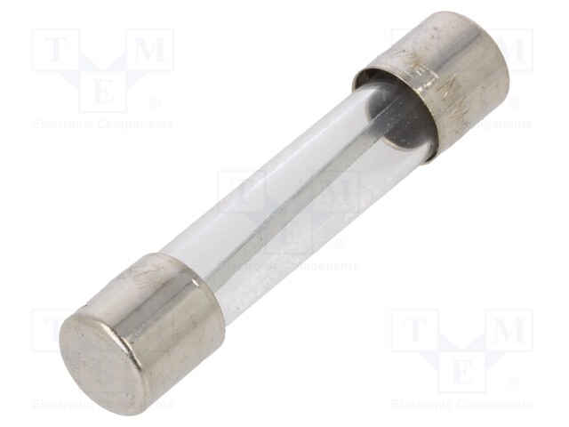Fuse: fuse; 15A; 32VAC; glass; 6.35x31.8mm; brass; bulk