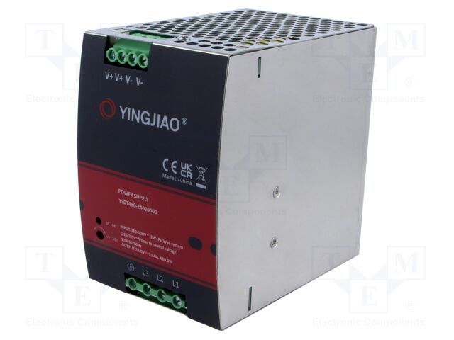Power supply: switching; for DIN rail; 480W; 24VDC; 20A; OUT: 1