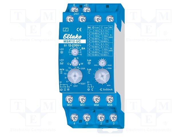 Relay; for DIN rail mounting; 12÷230VAC; 12÷230VDC; IP20; Ch: 5
