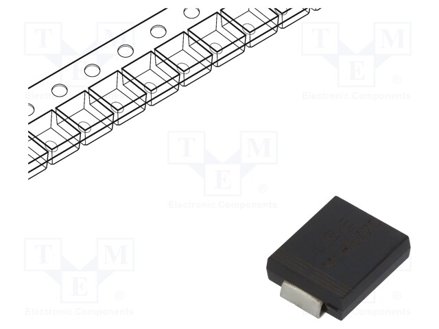 Diode: rectifying; SMD; 200V; 3A; 25ns; Package: reel,tape; SMC