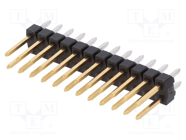 Pin header; pin strips; C-Grid III; male; PIN: 24; straight; 2.54mm