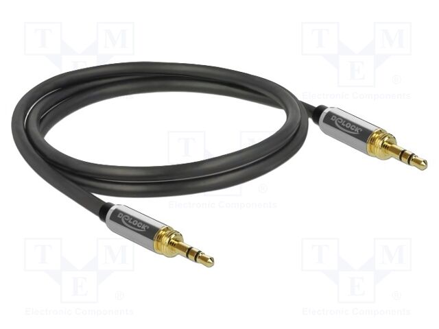 Cable; Jack 3.5mm 3pin plug,Jack 6,35mm 3pin plug,both sides