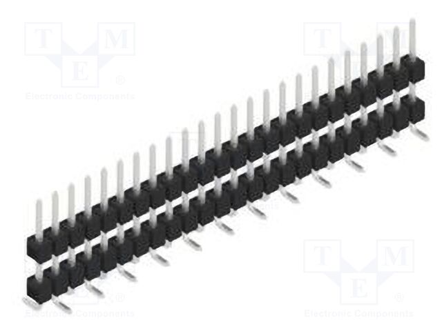 Connector: pin strips; pin header; male; PIN: 24; 2.54mm; SMT; 1x24