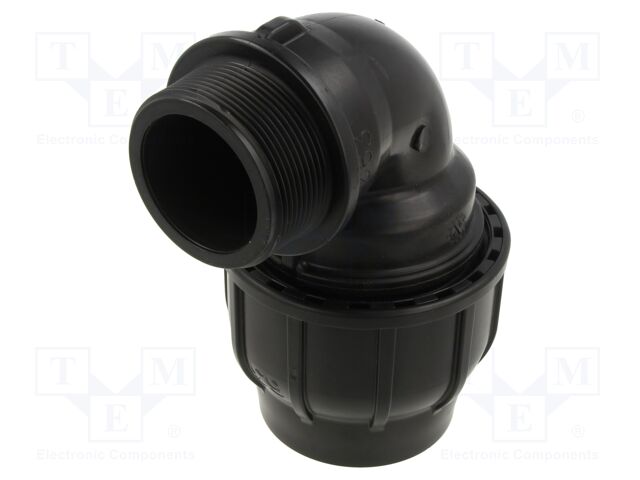 Splice terminal: clamping; Thread: G 2" external; 63mm; Plast