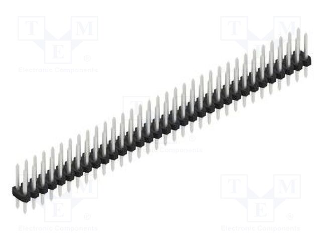 Connector: pin strips; pin header; male; PIN: 66; 2mm; THT; 2x33