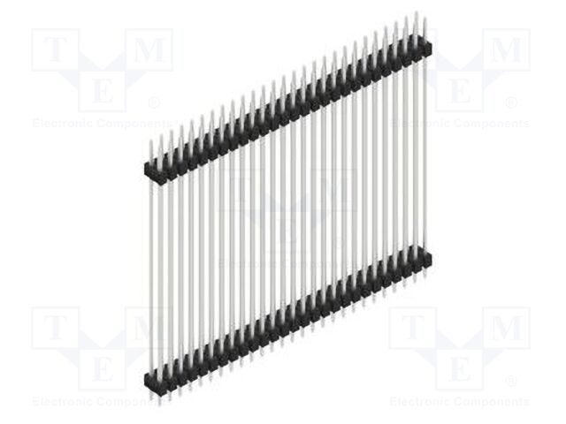 Connector: pin strips; pin header; male; PIN: 54; 2.54mm; THT; 2x27