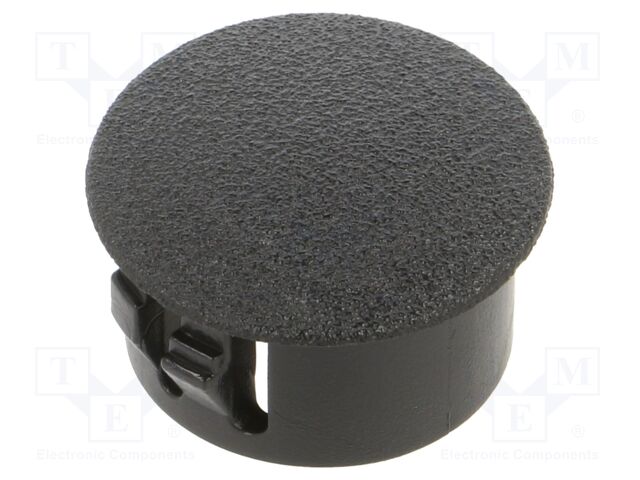 Accessories: stopper; H: 10.3mm; push-in,snap-fastener; black