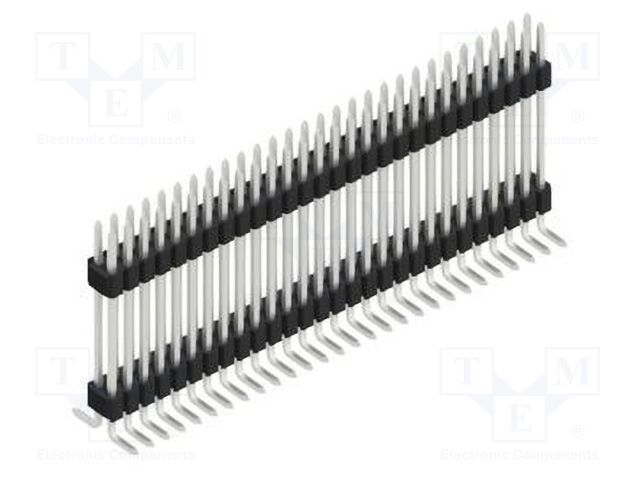 Connector: pin strips; pin header; male; PIN: 56; 1.27mm; SMT; 2x28