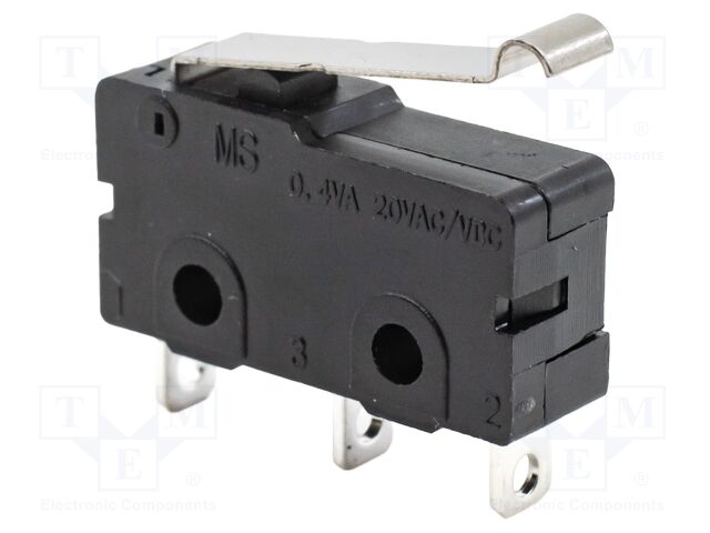 Microswitch SNAP ACTION; 0.02A/20VAC; 0.02A/20VDC; SPDT; ON-(ON)