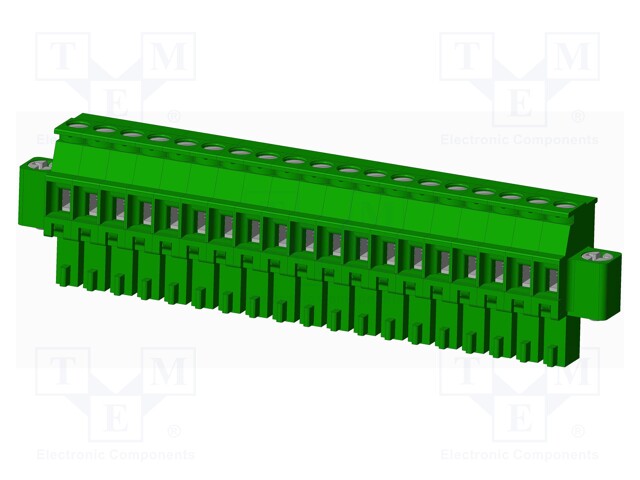 Connector: pluggable terminal block; plug; female; angled 90°