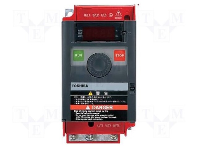 Inverter; Max motor power: 0.4kW; Usup: 200÷240VAC; Display: LED