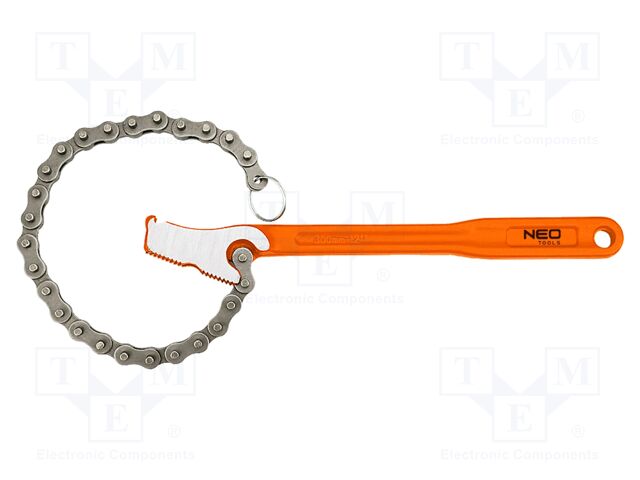 Wrench; adjustable; 4"; for pipe gripping; L: 300mm