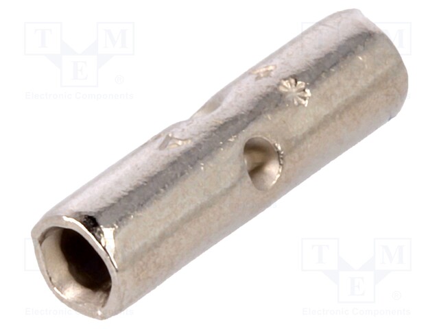 Butt splice; non-insulated; copper; 1.25÷2mm2; nickel plated