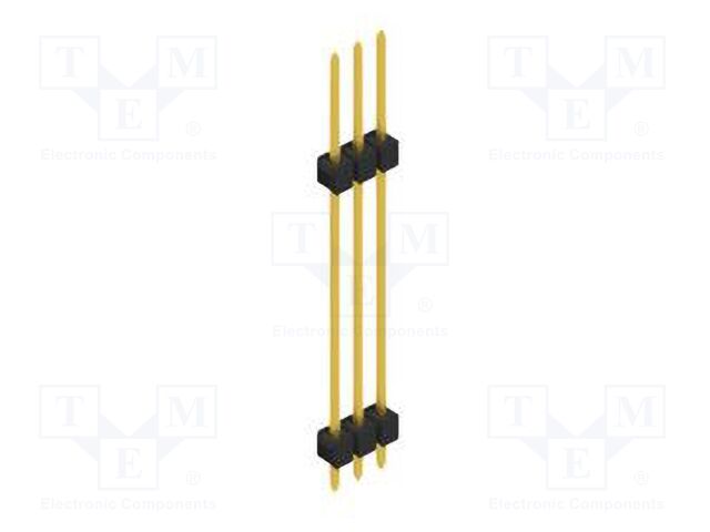 Connector: pin strips; pin header; male; PIN: 3; 2.54mm; THT; 1x3