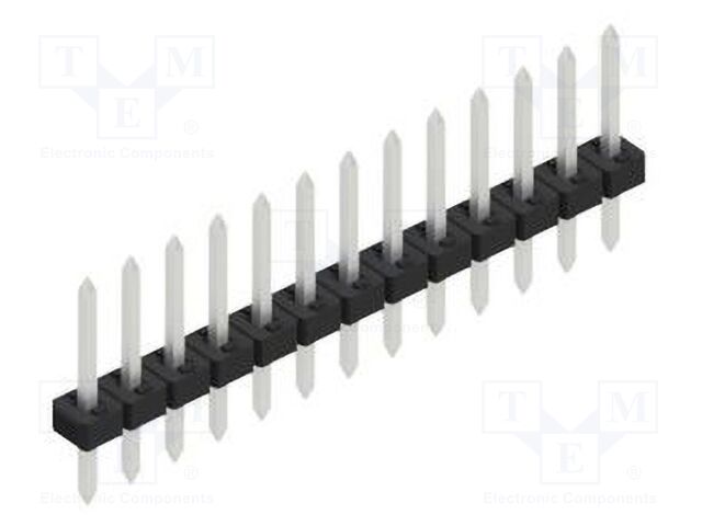 Connector: pin strips; pin header; male; PIN: 13; 2mm; THT; 1x13