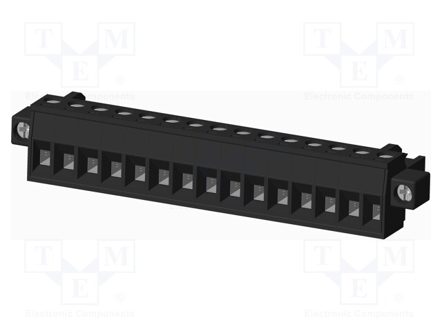 Connector: pluggable terminal block; plug; female; straight; 5mm