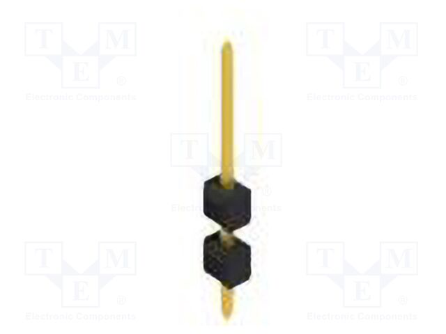 Connector: pin strips; pin header; male; PIN: 1; 2.54mm; THT; 1x1