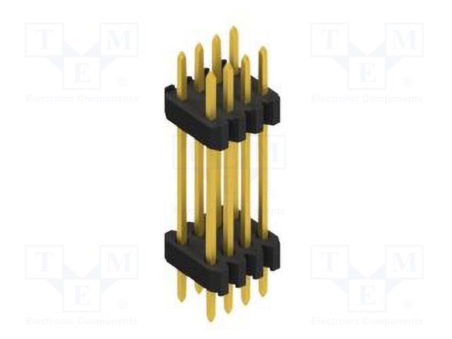 Connector: pin strips; pin header; male; PIN: 8; 1.27mm; THT; 2x4