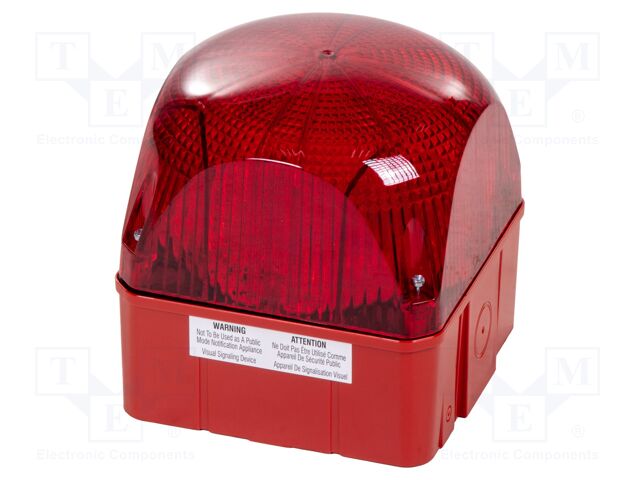 Signaller: lighting; continuous light,blinking light; red; QDM