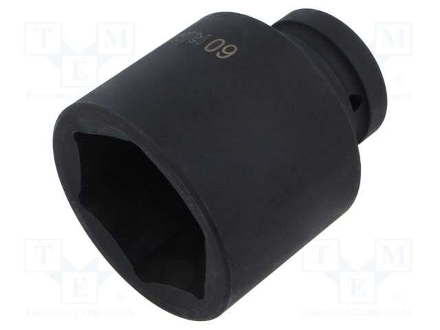 Cap; 6-angles,socket spanner,impact; HEX 60mm; 1"; 100mm; long
