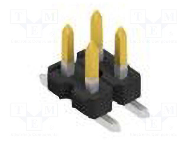 Connector: pin strips; pin header; male; PIN: 4; 2.54mm; SMT; 2x2