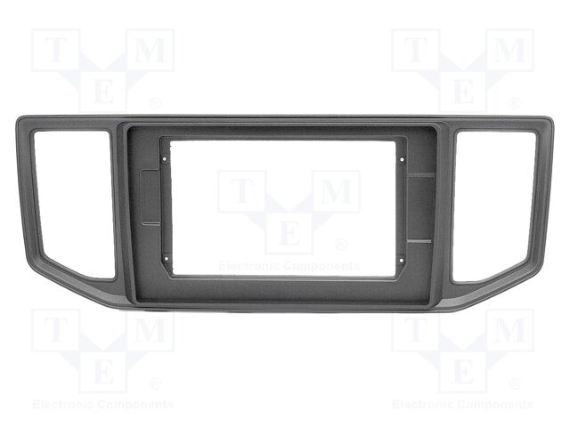 Radio frame; MAN,VW; black; 10"