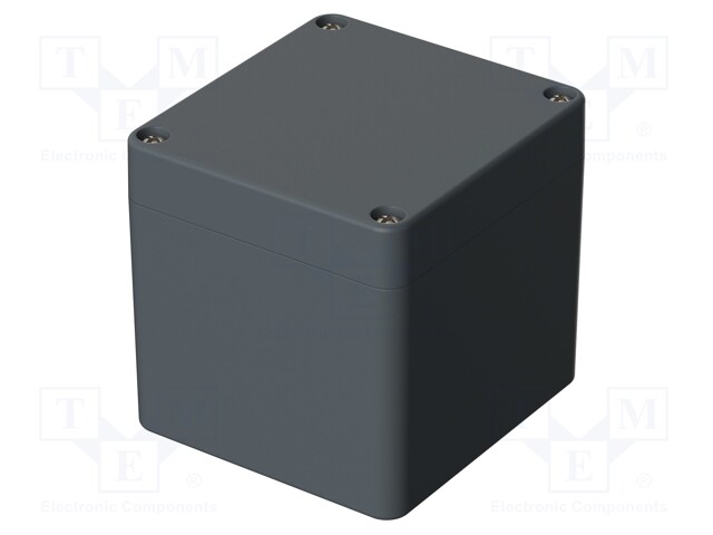 Enclosure: multipurpose; X: 75mm; Y: 80mm; Z: 75.5mm; polyester; grey