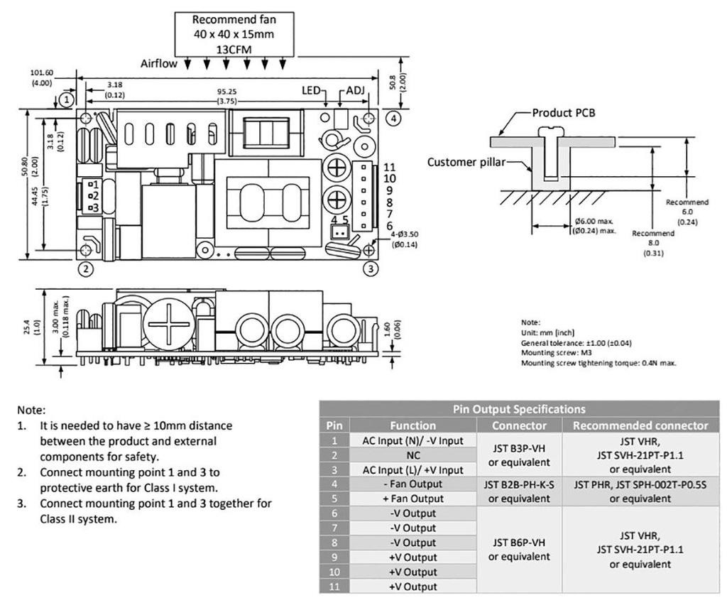 Converter: AC/DC; 140W; 85÷264VAC; Usup: 120÷370VDC; Uout: 12VDC