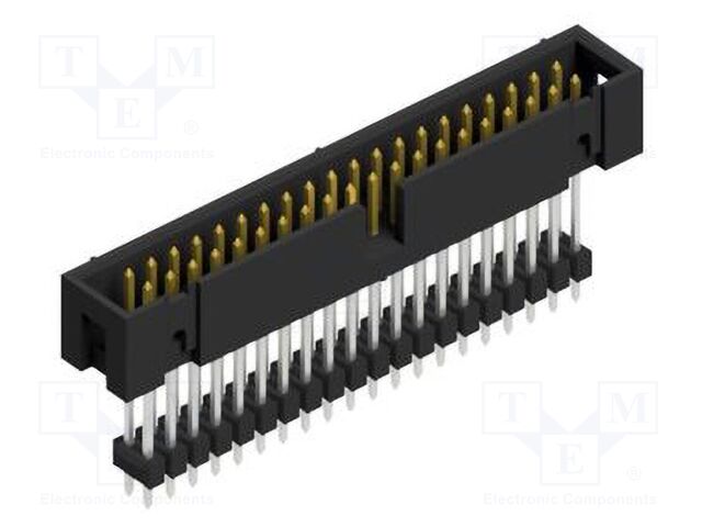 Connector: pin strips; pin header; male; PIN: 40; 2.54mm; THT; 2x20