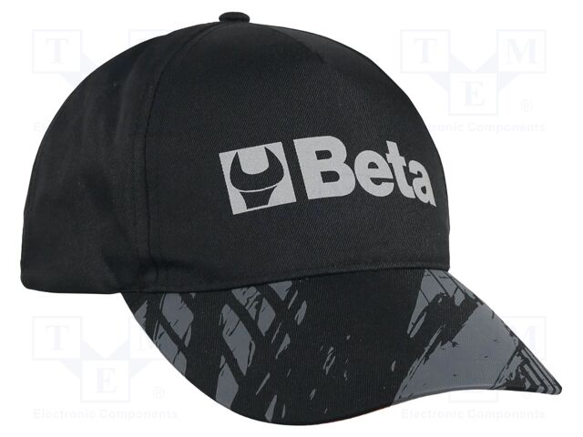 Baseball cap; black; cotton; 150g/m2