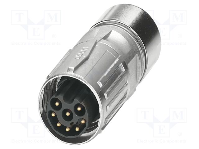 Connector: M17; plug; PIN: 17; 48V; 3.6A; shielded; IP67; crimped
